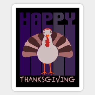 Happy Thanksgiving Turkey Sticker